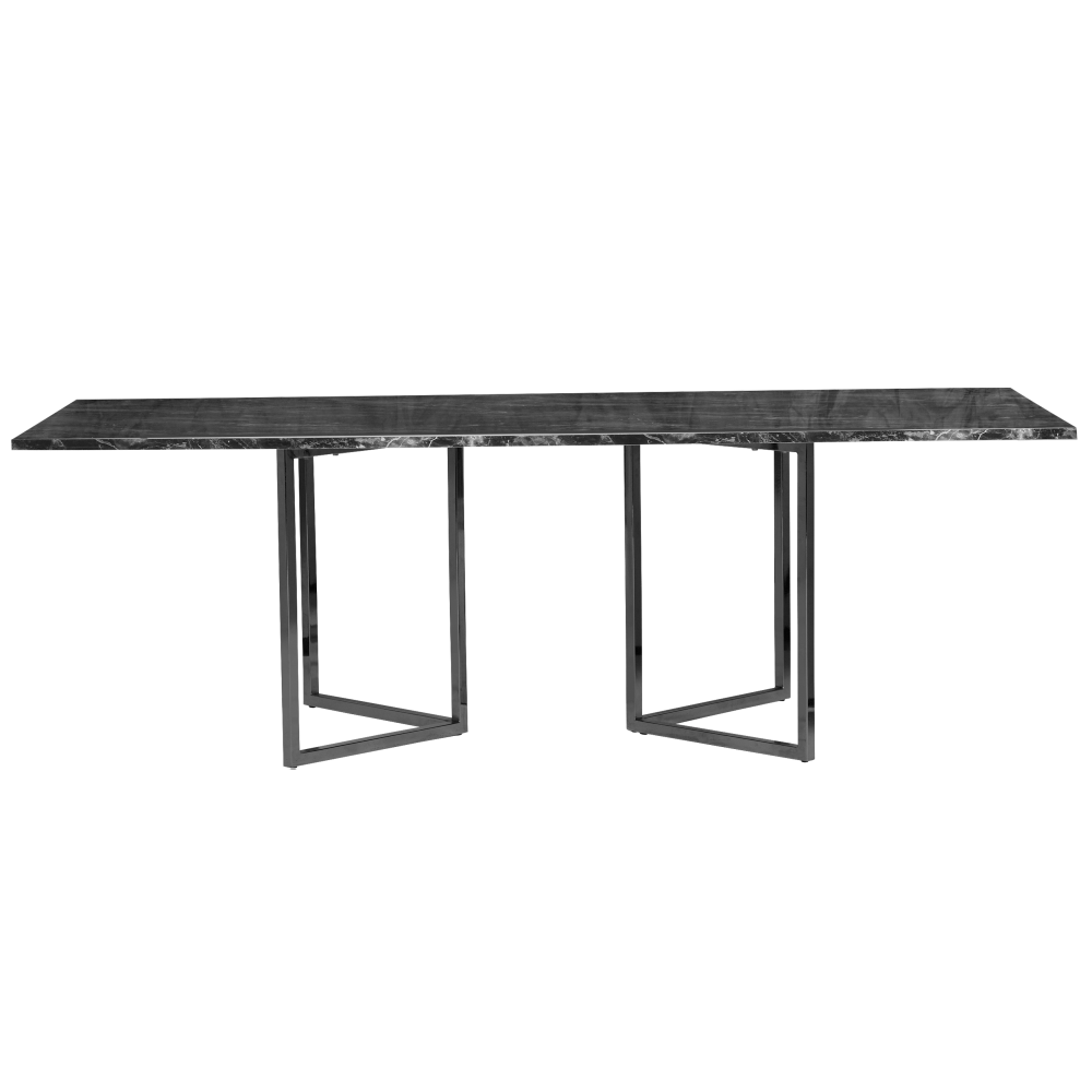 optical-dining-table-2.4m-black-marble-black-legs