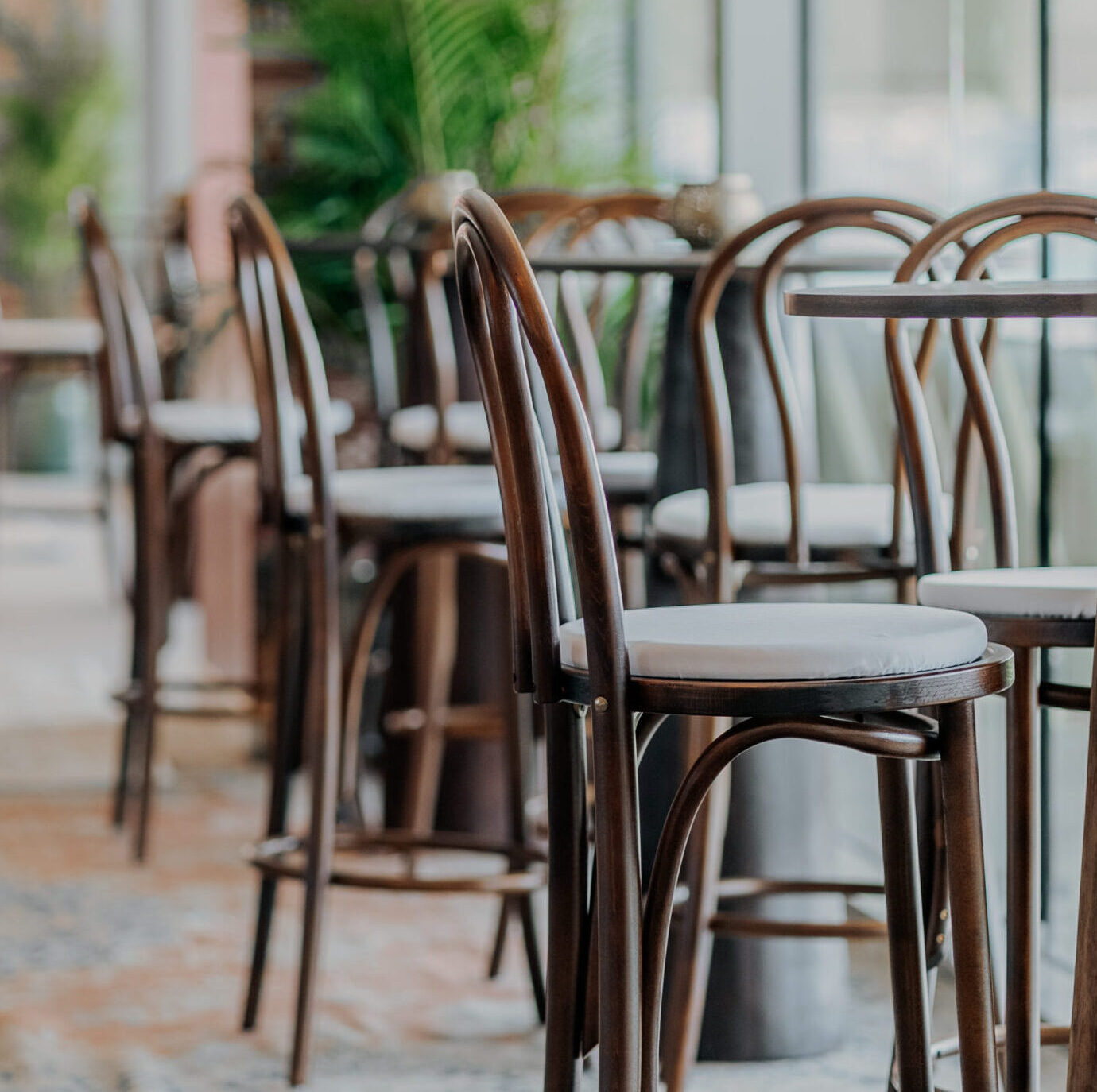 Bentwood Bar stool walnut