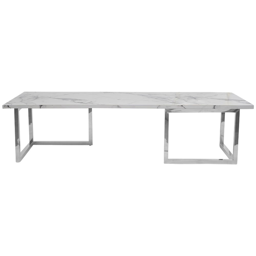 optical-coffee-table-1.8m-white-marble-silver-legs