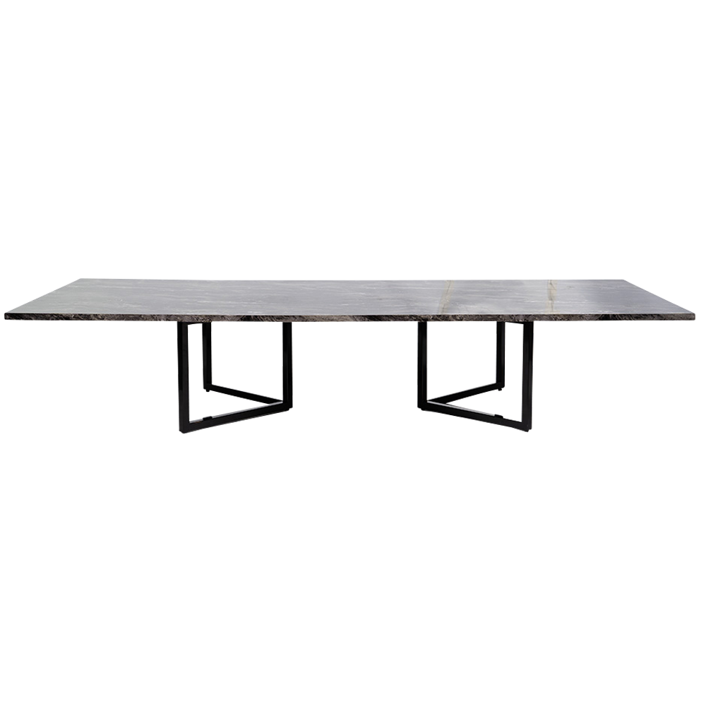 optical-coffee-table-2.4m-black-marble-black-legs