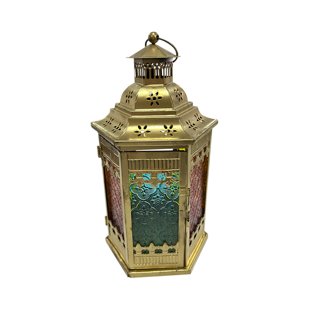 samah-glass-sprayed-gold-lantern