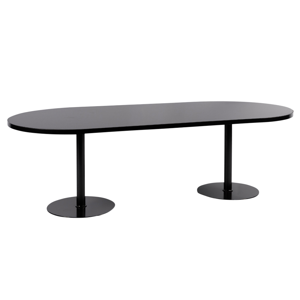 Gather Dining Table Black - Oval | Innovative Hiring - Dubai