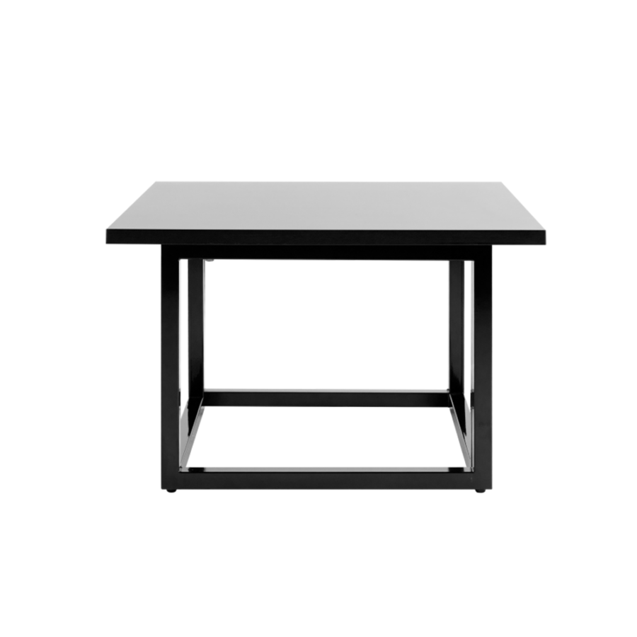 Optical-coffee-table-square-black-silver-legs