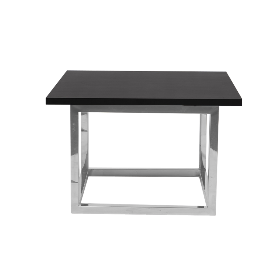 Optical-coffee-table-square-black-silver-legs