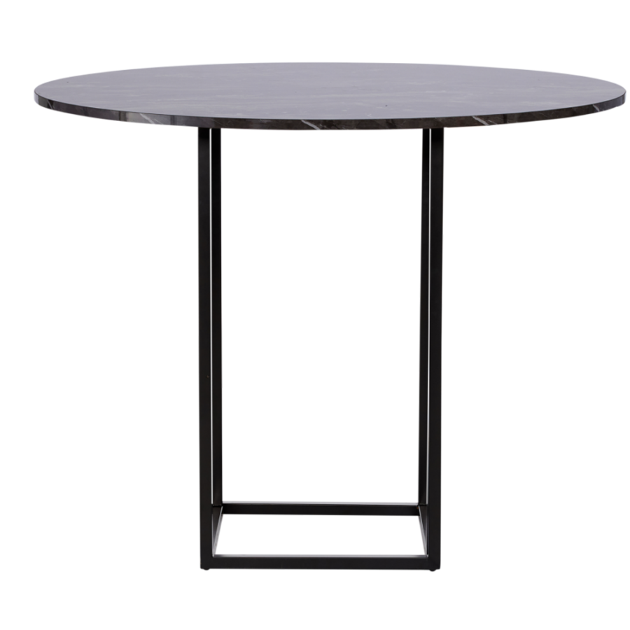 Optical Bar Table Black Marble – 1.2m Round