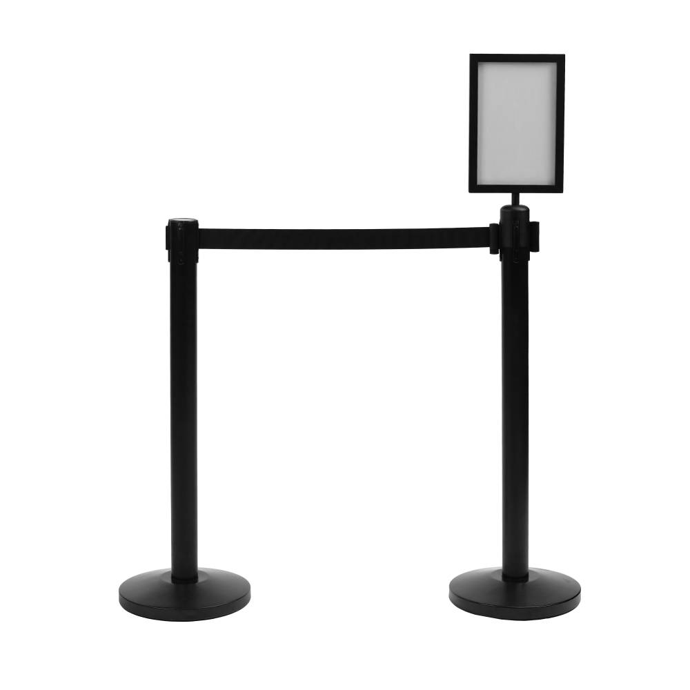 retractable-barrier-stanchion-sign-holder