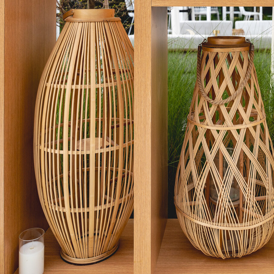 Tall bamboo lantern