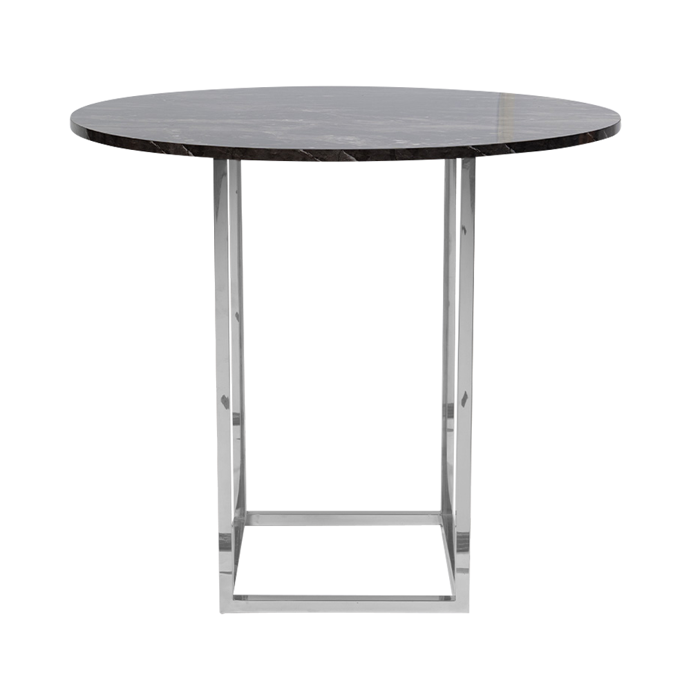 optical-bar-1.2m-round-black-marble-silver