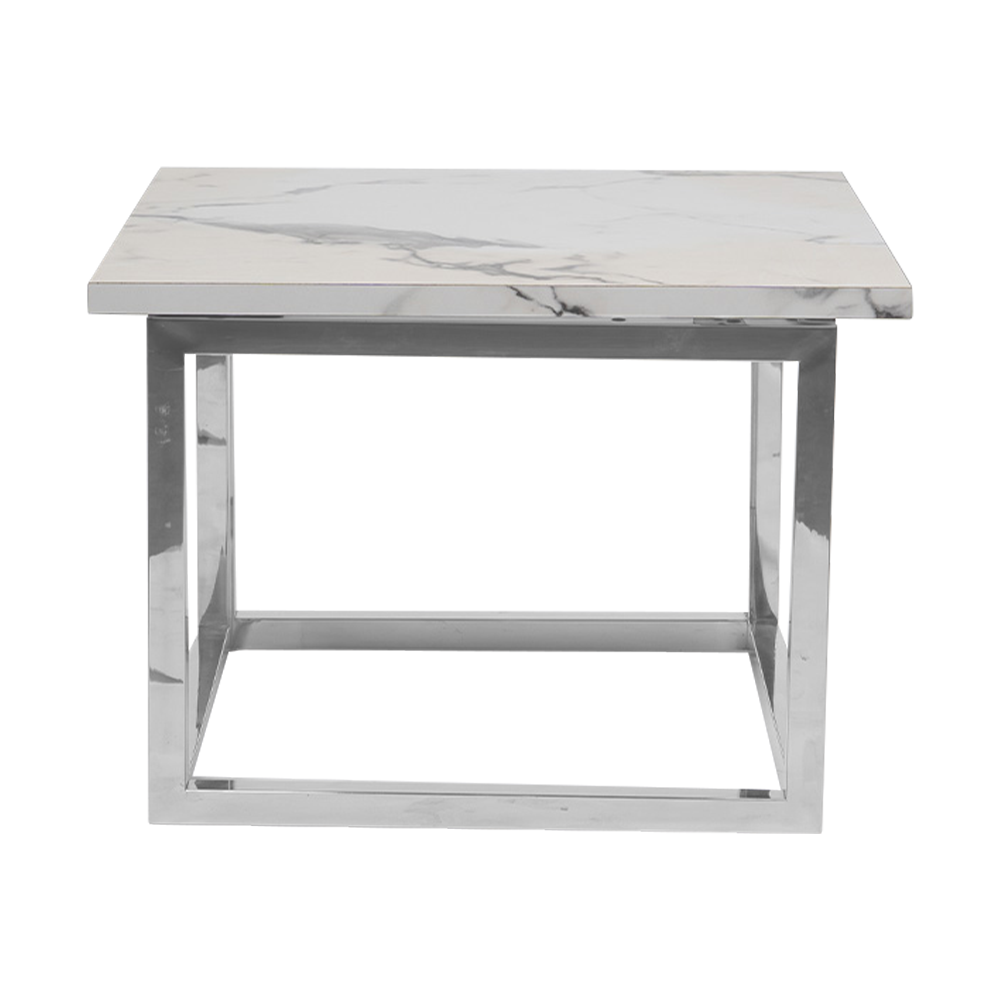 optical-coffee-table-square-white-marble-silver-legs