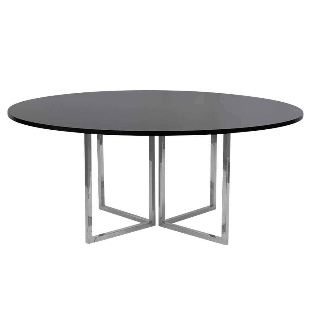 optical-dining-1.8m-black-silver-legs