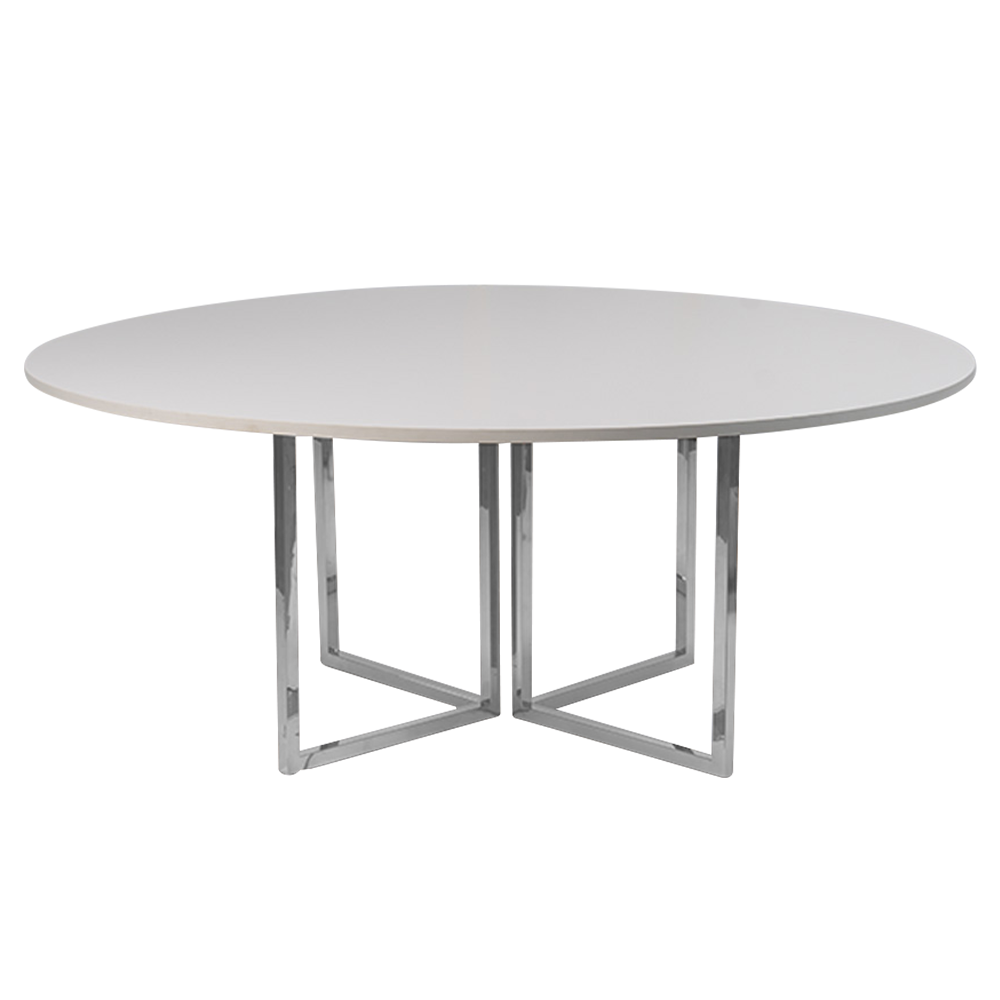 optical-dining-1.8m-white-silver-legs
